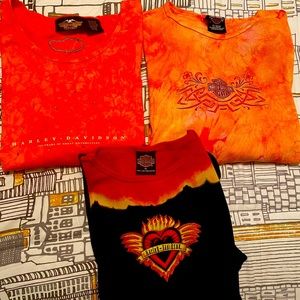 Harley Davidson women’s long sleeve shirt bundle